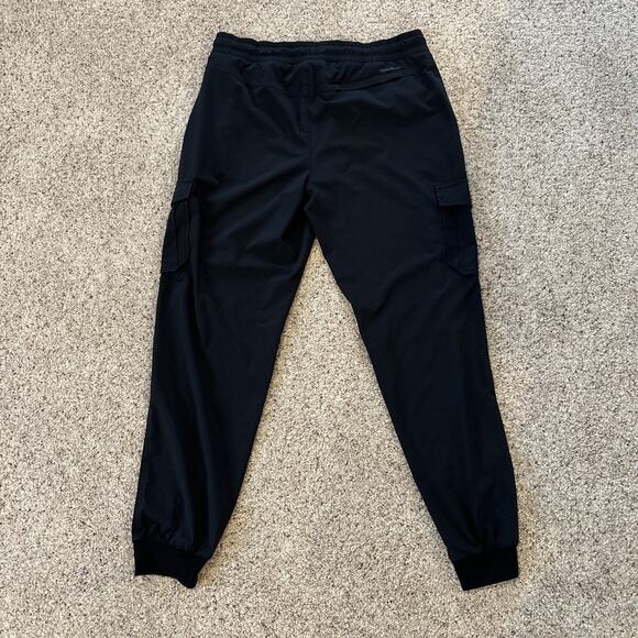 Eddie Bauer Pants Womens Small Black Cargo Jogger Stretch Elastic Waist Pockets - Picture 3 of 5
